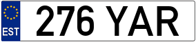 Trailer License Plate